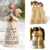 Home Fashion Decor Creative Gifts New Figurine Celebrating Friendship Room Resin Angel Statue Sister Friend Valentines Day Gift