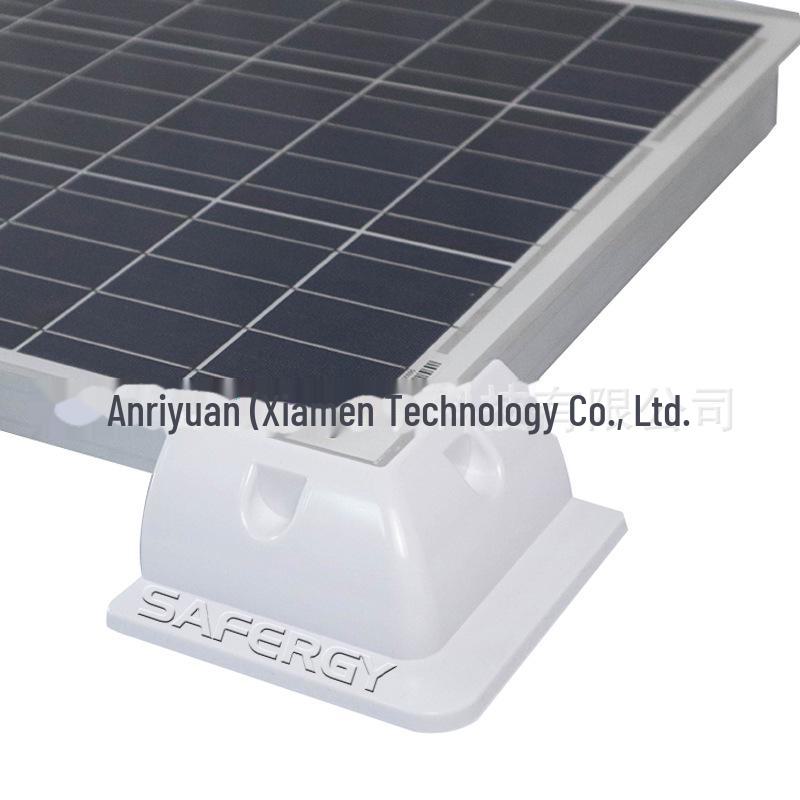 Комплект кронштейнов для солнечных батарей для автодомов и яхт: Пластик ABS без перфорации, 6 шт.