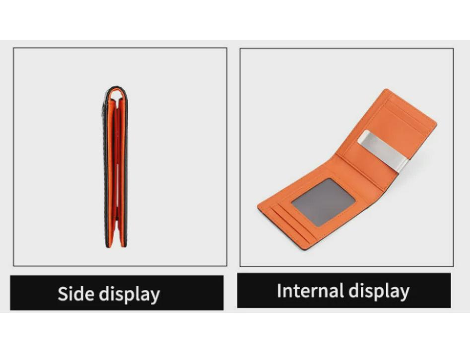 Короткий кошелек из натуральной кожи премиум-класса с RFID-блокировкой, держателем для удостоверения личности и карт, европейский и американский дизайн.