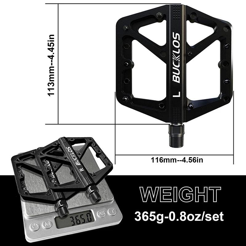 Велосипедные педали BUCKLOS с герметичным подшипником, педаль платформы MTB для велосипеда, горный нейлоновый велосипед, плоские педали 9/16 дюймов, часть шоссейного велосипеда MTB
