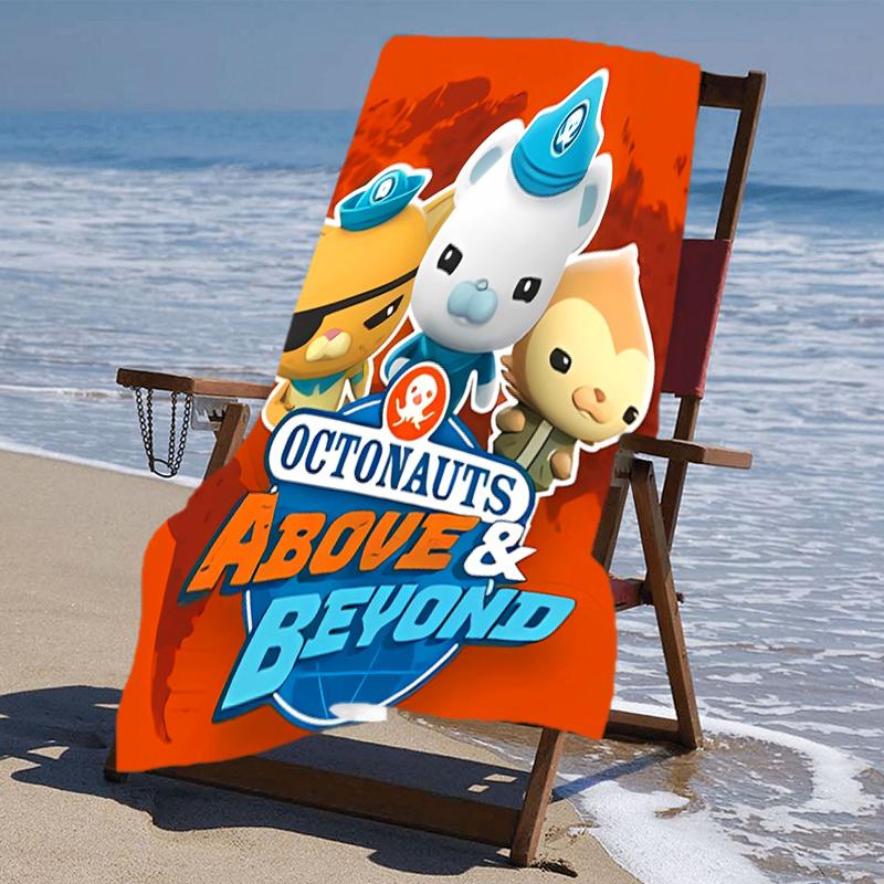 proof beach towel with a The Octonauts4 pattern - soft,absorbent,quick-drying,machine washable - perfect for swimming,camping,bathing
