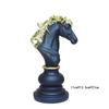 Black and White Chess Piece Resin Figurine for Creative Home Decor