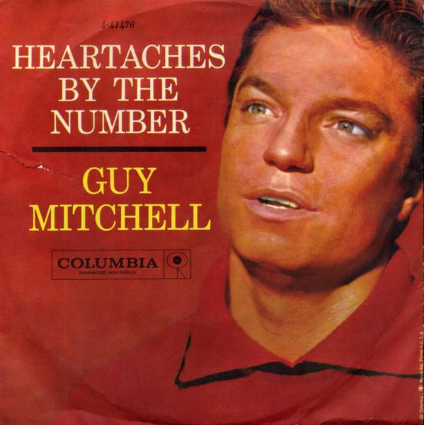 7-дюймовая пластинка ГАЙ МИТЧЕЛЛ - Heartaches By The Number 441476 COLUMBIA 1959 США Кантри/Фолк Б/У