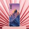 Чехол для телефона Samsung A56 A36 A26 A24 A16 A14 A12 A32 A50 A70 A22 A40 A34 A54 A42 A52 5G A06 Обложка Пейзаж с горными вершинами