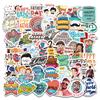 50 Cartoons Father'S Day Gifts Stickers Envelopes Seals Party Gift Boxes Decorative Stickers