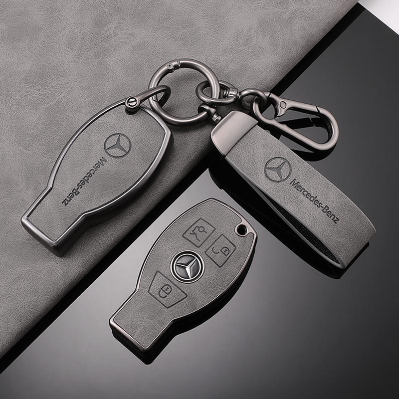 SUG2 TPU Car Key Case Cover Protection Shell Keychain For Mercedes Benz C E S-Class ML GL R SLK W204 W212 W221 W164 2001-2014 Sticker