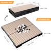 Магнитный набор для игры Го 19x19 Складной набор для настольной игры Дорожный Портативный Легкий Вэйци Китайские шахматы Старая игра Салонная игра