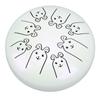 Alloy Steel Tongue Drum 8 Note 5.5in Chakra Tank Ethereal Lotus Handpan White 12 Zodiac Rabbit