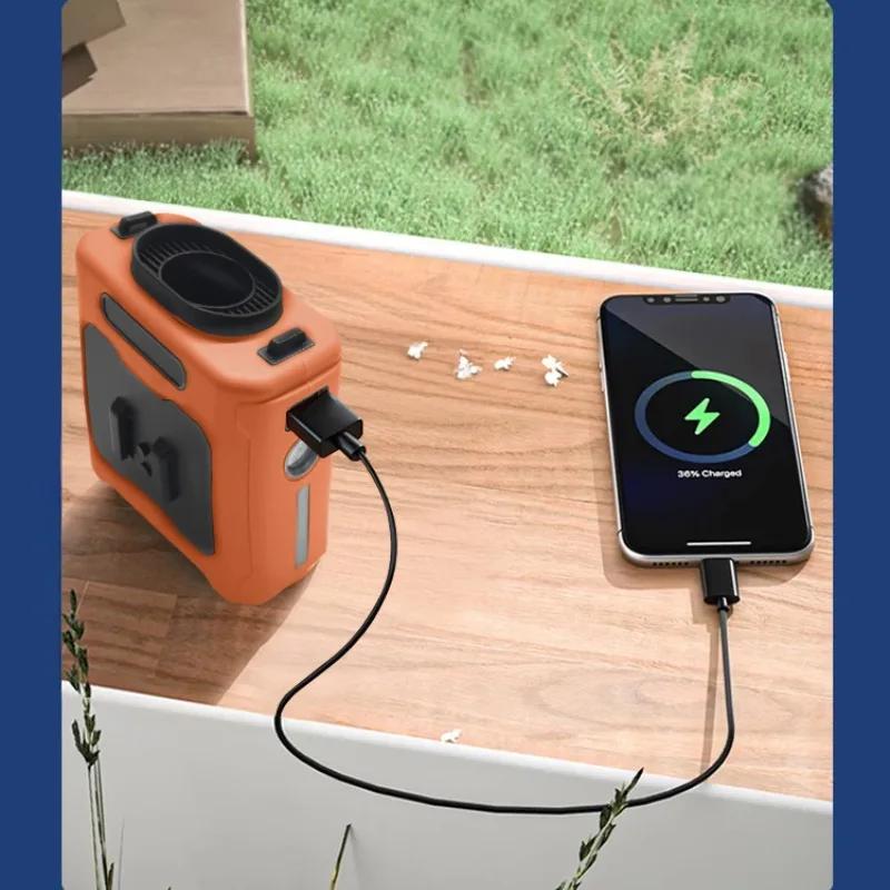 10000 мАч уличный портативный поясной вентилятор подвесной шейный вентилятор сильный ветер с аккумулятором светодиодное освещение для спортивного курьера на открытом воздухе