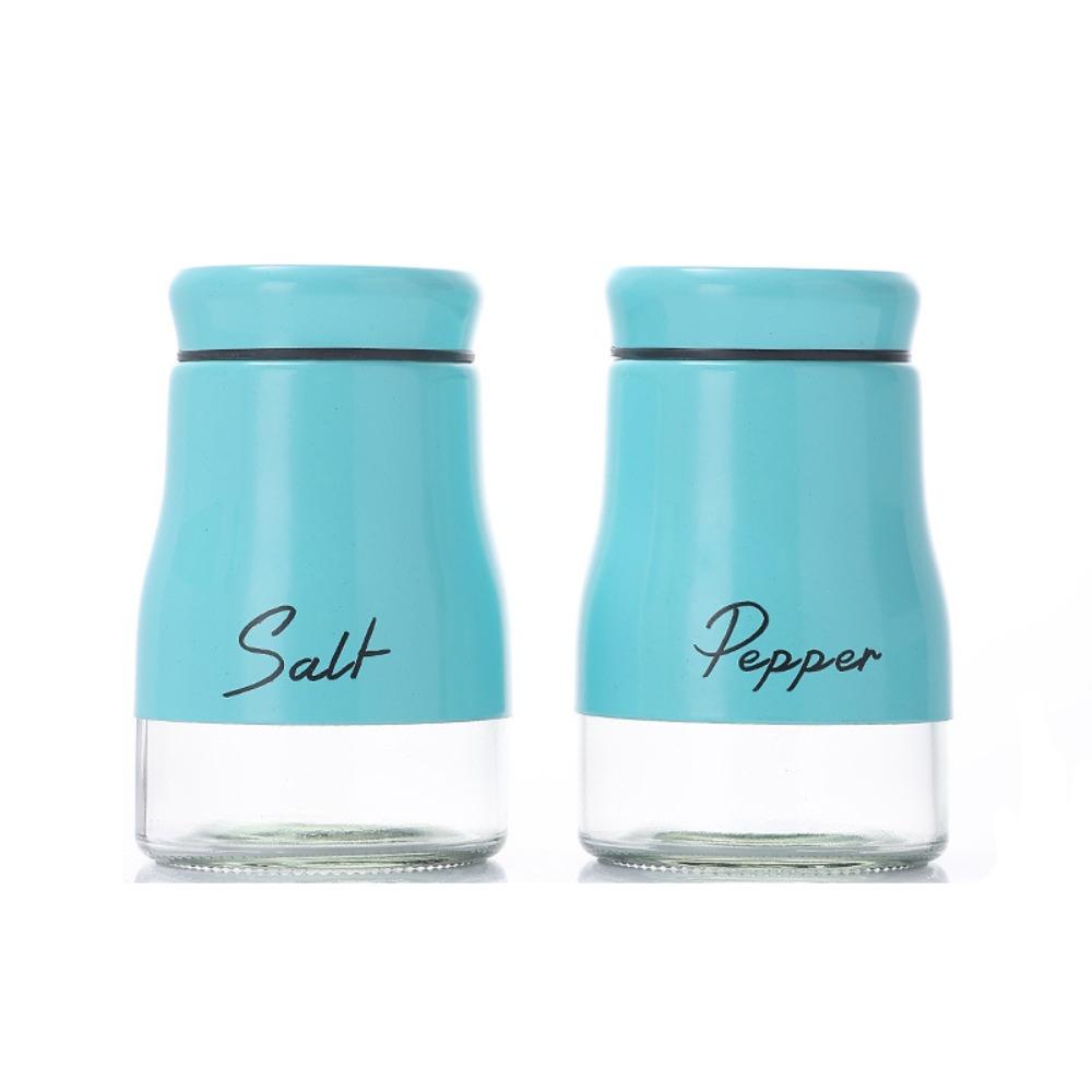 2PCS Leak-proof Salt Pepper Bottle Set Moisture-proof Seasoning Bottle BBQ Seasoning Bottle Chef