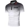 Мужская рубашка поло Гольф-рубашка с графическим принтом Отложной воротник Уличная одежда с короткими рукавами Мода