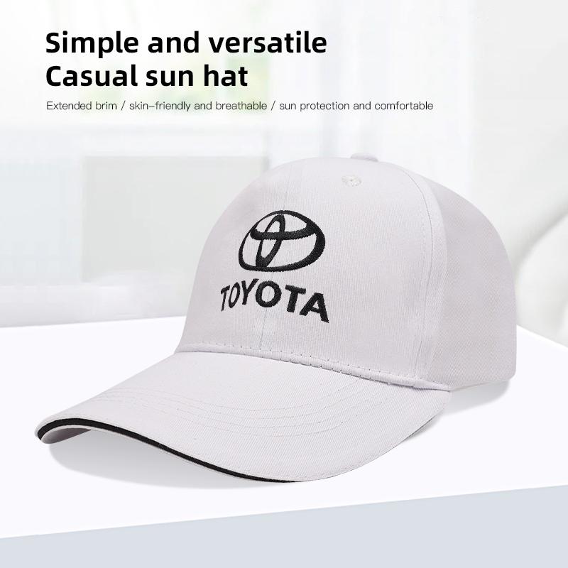 Hub Caps TOYOTA Embroidery Summer Adjustable Sports Hat Baseball Caps For Toyota GR Corolla Yaris Aygo Prius RAV4 Crown CHR Camr