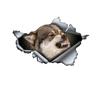 Angry Wolf 3D Car Sticker, Fun Waterproof Sticker for Cars, Trucks, Motorcycles, Walls, Windows, PVC Material