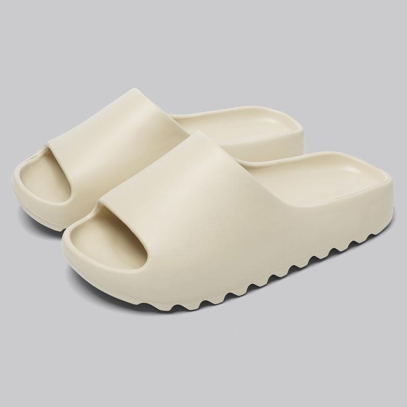 Летние пляжные нескользящие тапочки из ЭВА, женские удобные шлепанцы с мягкой подошвой и подушкой, женские легкие домашние шлепанцы на толстой платформе, 2024
