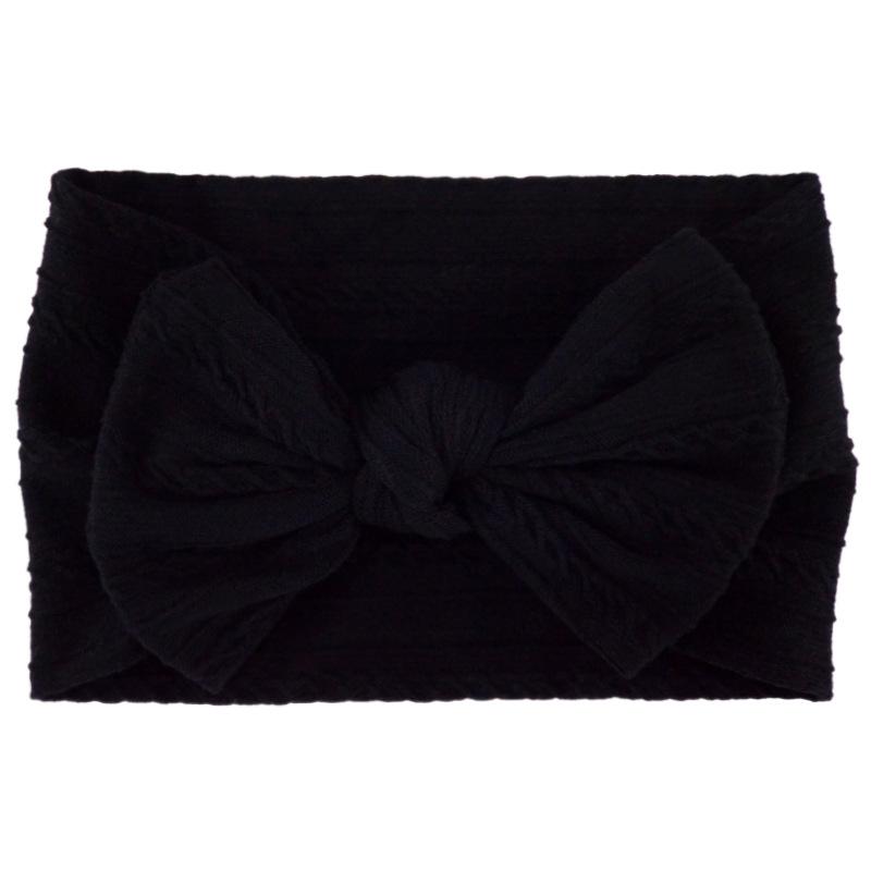 Baby Girls Bow Headbands, Soft Elastic Nylon Hairbands for Infants Toddlers