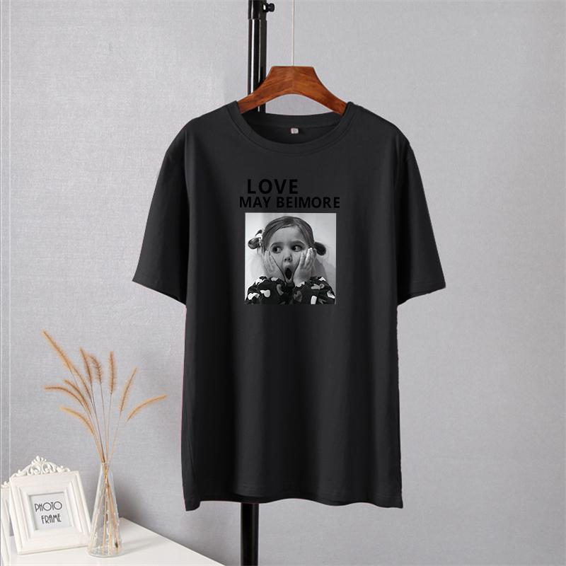 Shellsuning милые женские футболки с принтом для девочек, новые летние модные винтажные футболки с круглым вырезом и рисунком, женские повседневные простые хлопковые готические топы