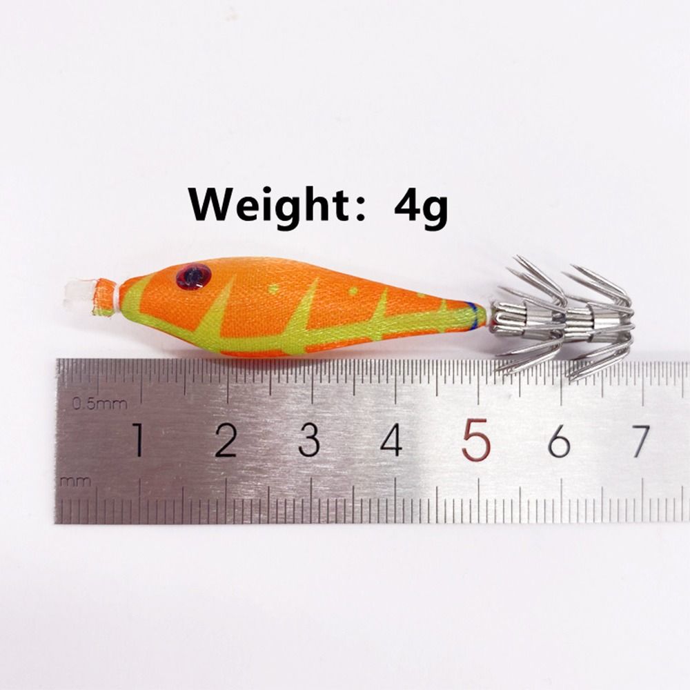 Simulation Jigs Luminous Lead Sinker Wood Shrimp Lures Octopus Bait Weave Squid Hook Fishing Tackle