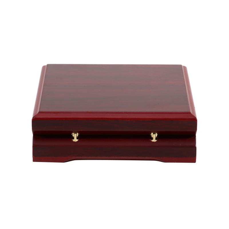 Компактная памятная медаль, деревянная шкатулка для хранения с отделкой под розовое дерево, винтажный кейс для презентации жетона вызова