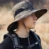 Камуфляжная шляпа рыбака летняя для улицы защита от солнца с широкими полями для мужчин