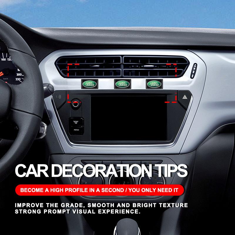 Стайлинг автомобиля 3D Эпоксидные наклейки для украшения рулевого колеса и приборной панели автомобиля для Land Rover SVR Discovery Velar Defender Range Rover L322 L405