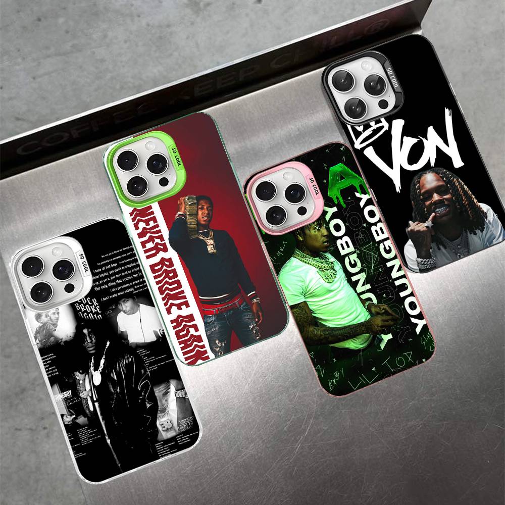 Рэпер Youngboy Never Broke Again Для iPhone 17 16 15 14 13 12 11 Pro Max Plus Матовый Цветной Задний Чехол для Телефона