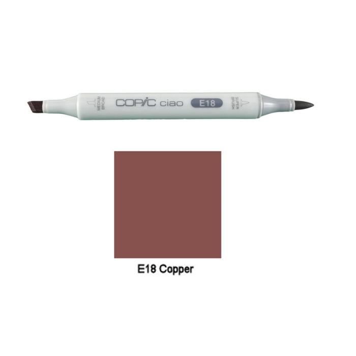 Marker - COPIC - Ciao - Double Tip - Brown E18 Copper - Permanent