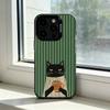 Чехол для телефона «Ленивый кот с кофе» для iPhone 17,16,15,14,13,12,11 Plus,Pro Max,XS, Цветной Серебристый Черный Чехол
