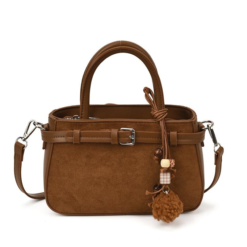 Популярная в этом году маленькая женская сумка осень-зима 2025, новая матовая ретро сумка-мессенджер, повседневная портативная сумка-ведро