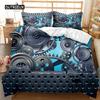 Механический механизм пододеяльник комплект постельного белья в стиле стимпанк часы полиэстер одеяло чехол для мужчин механическое устройство постельное белье