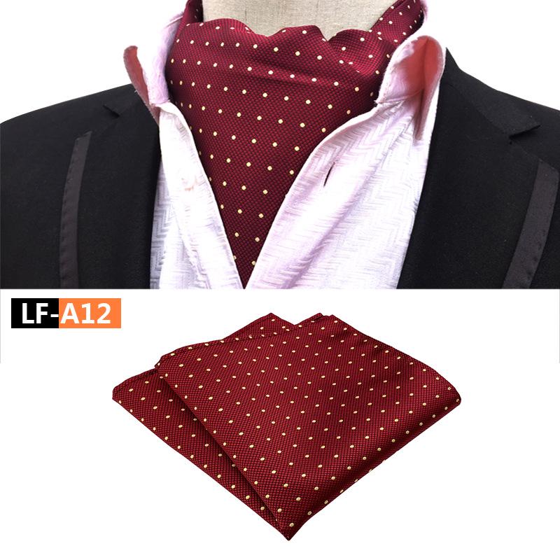 Men's Polyester Retro Tie, Scarf, and Pocket Square Set