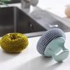 Kitchen Specific Household Stove Random Color Convenient Practical Steel Wire Ball Stainless Steel Scrubbers Brush 1 PCS/2PCS  Accessories
