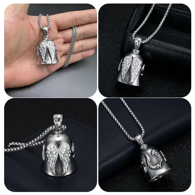 Motorcycle Bell Guardian Angel Good Luck Keychain And Driving Safety Pendant Accessory For Bikers Pet Pendant Jewelry Dropship