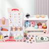 Children'S Simulation Play House Ice Cream Ice Cream Sale Store Commissary Checkout Page Role Play Wooden Toy