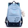 Stylish High-value Color Block Korean Style Student Backpack For Middle School