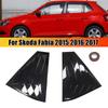Для Skoda Fabia 2015 2016 2017 2018 Задняя оконная решетка Заслонка Накладка Боковая вентиляционная накладка Накладка на лобовое стекло Аксессуары