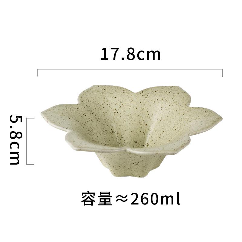 Vintage Ceramic Flower Shaped Bowl Restaurant Dim Sum Bowl Dessert Bowl Thick Soup Bowls Molecular Food Specialty Tableware