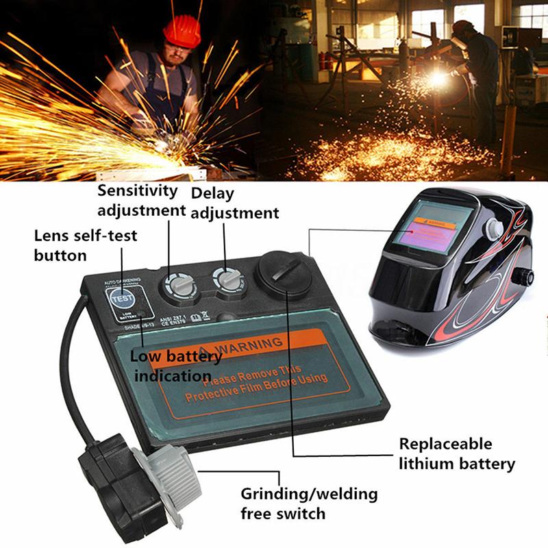1 шт. автоматический солнечный затемняющий сварочный шлем Tig, маска для линз, очки, автоматический фильтр