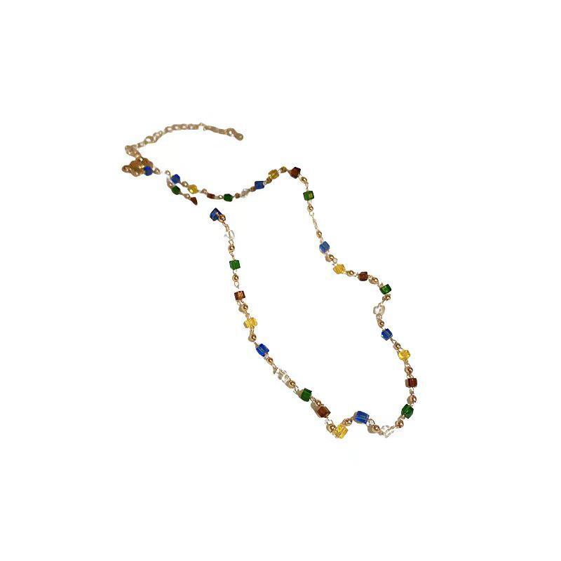 2025 Летнее Кристальное Ожерелье-Колье на Ключицу для Женщин