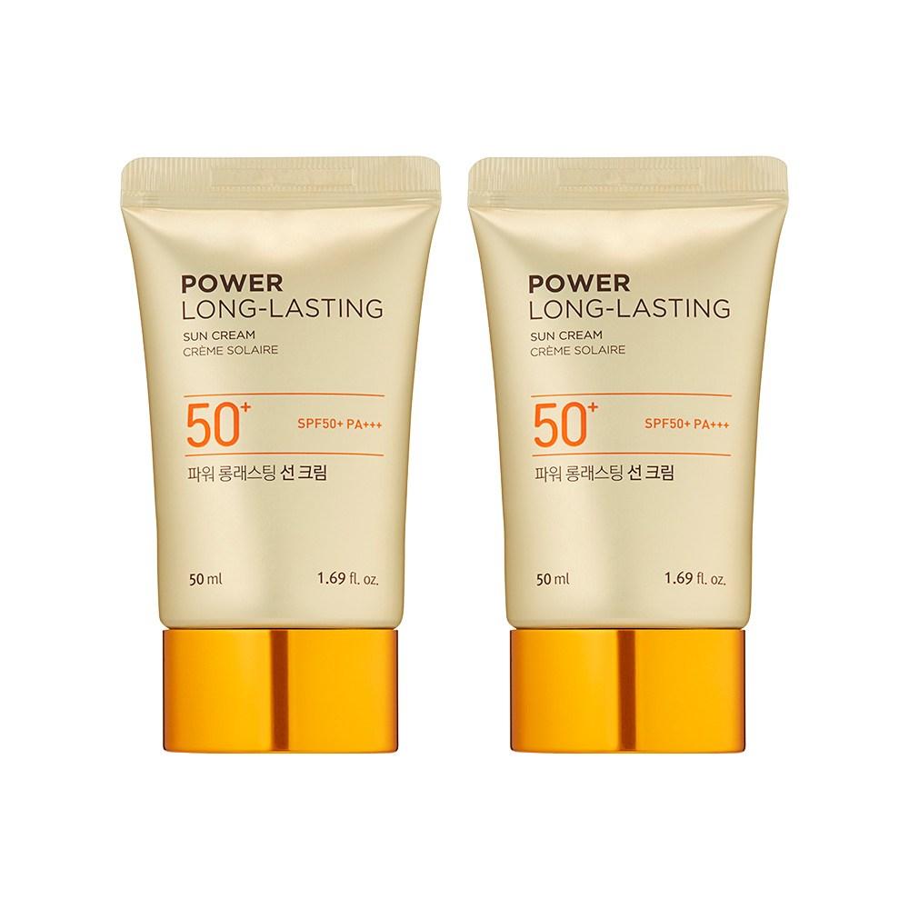 The Face Shop Natural Sun Eco Power Long Lasting Sun Cream SPF50+ PA+++, 50ml, 2 Units
