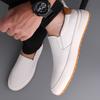 White leather shoes Trendy men's brand styles Casual Fashion Party Comfortable walking High quality  Board shoes