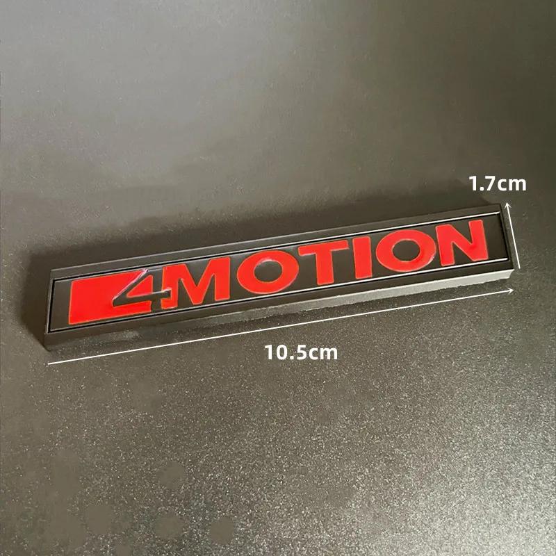 AABIM1 1Pcs 3D Metal 4 MOTION Logo Car Rear Trunk Emblem Badge Sticker Accessories For Volkswagen GOLF Polo Tiguan Jetta Magotan Passat