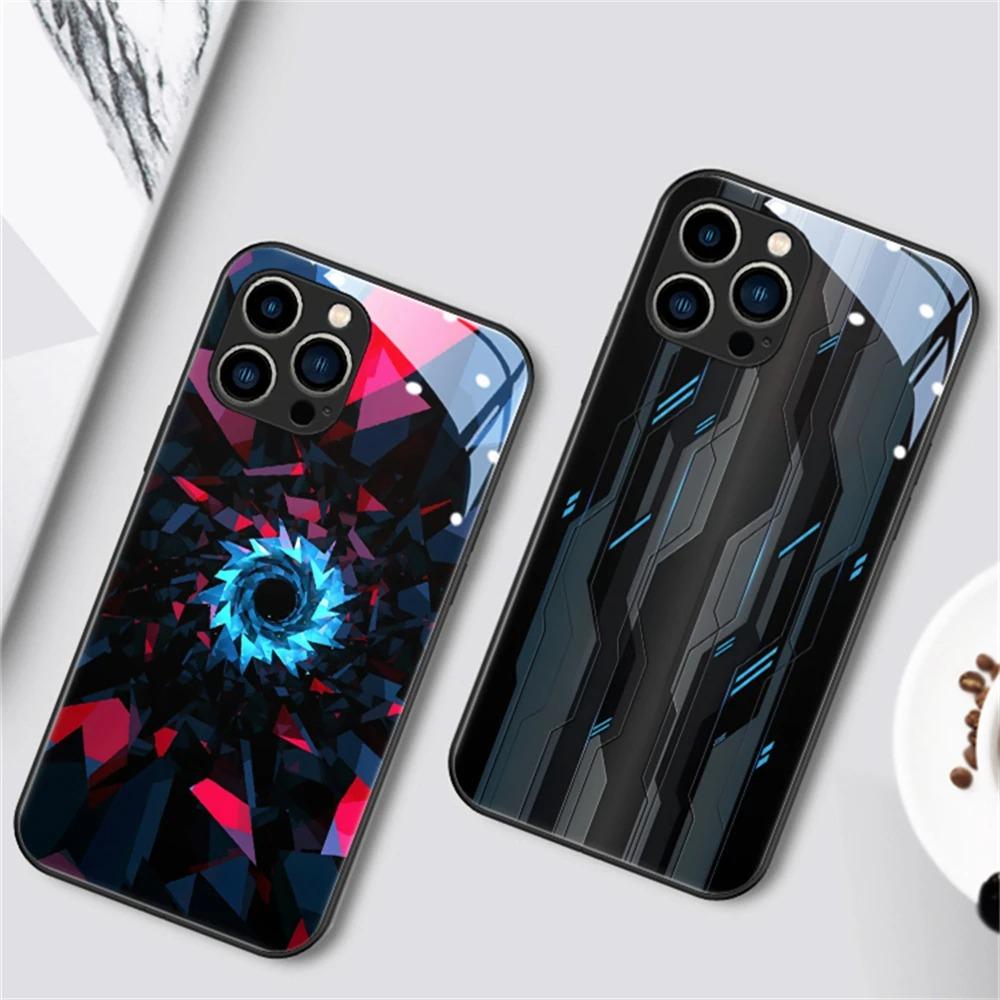 Роскошный противоударный светящийся LED чехол-бампер для iPhone Samsung