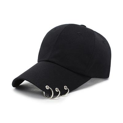 Бейсболка женская в стиле хип-хоп с кольцом, круглая кепка Snapback для мужчин и женщин, унисекс, регулируемая кепка для папы в стиле Kpop