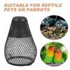 Iron Mesh Dome Pet Heating Lampshade Double Cage Anti-scald Lampshade  Aquarium
