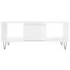  Coffee Table, High Gloss White, 90x50x36.5 Cm