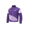Серия для настольного тенниса Li Ning, спортивная ветровка унисекс с застежкой-молнией и цветными блоками, верхняя одежда, железо-синий-фиолетовый AFDU997-2