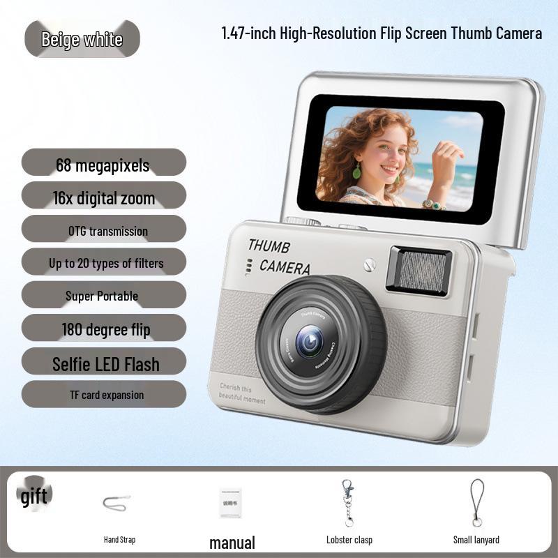 Y11 Mini Autofocus Student Camera - 68MP HD CCD