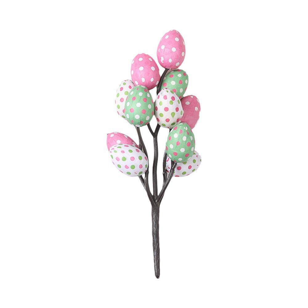 Vibrant Colors Easter Foam Eggs Tree Branch DIY Painting Lightweight Artificial Flower Arrangements Decorative