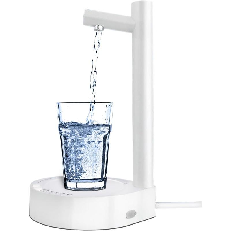Настольные диспенсеры для воды с электрическими уровнями для универсальных бутылок, автоматический диспенсер для кувшина с USB-зарядкой для дома, офиса