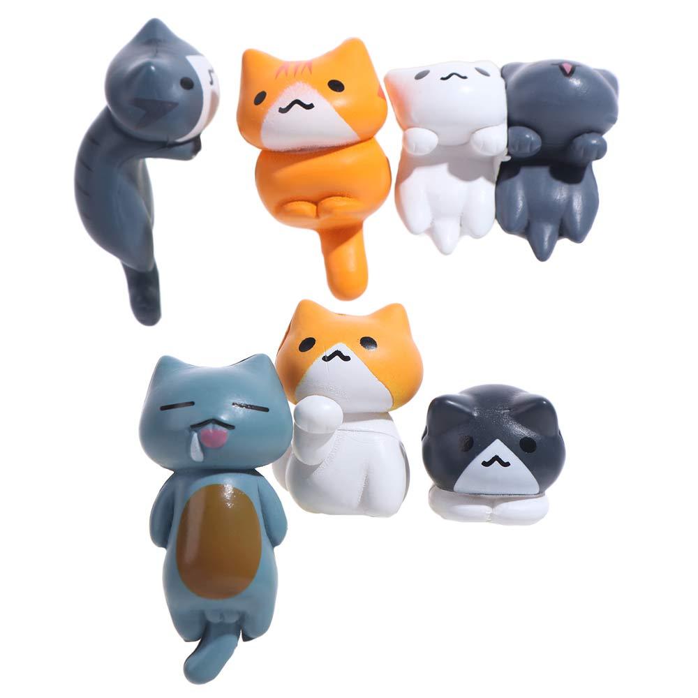 Computer Decoration Cat Figurines Micro Landscape Car Dashboard Ornament  Auto Interior